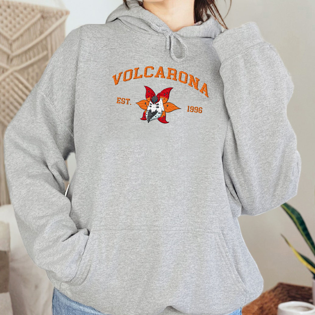 Volcarona Adorable Anime-Themed Embroidered T-Shirt,Crewneck,Hoodie-Trendy Versatile and a Thoughtful Gift for Friends,H-C-1139