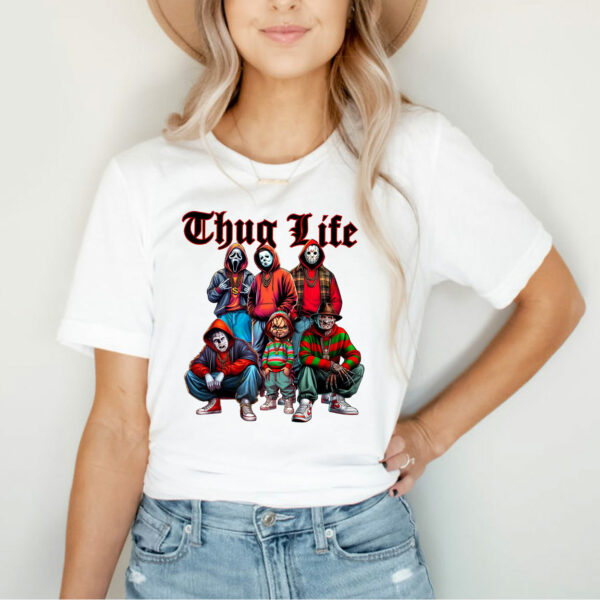 Horror Characters Thug Life Shirt,Halloween Funny Hoodie,TS-C-158