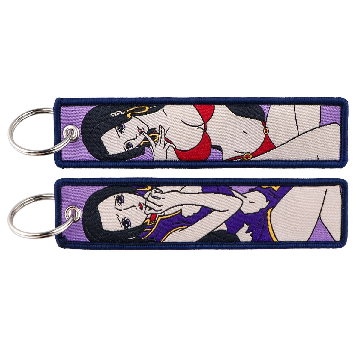 One Piece Luffy Woven Label Keychain, Zoro Cartoon Keychain, Bag Pendant Accessory,018