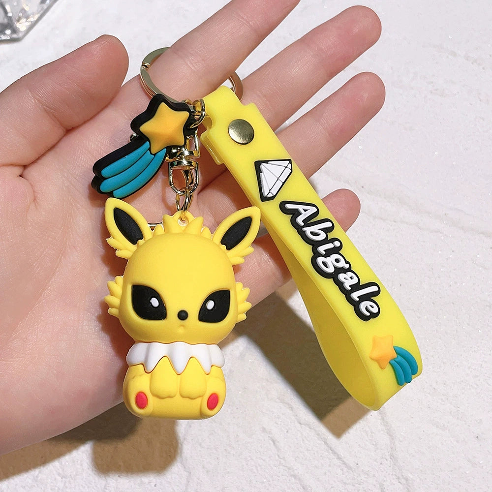 Cartoon Pikachu Keychain Accessory,Cute Backpack Pendant Gift,008