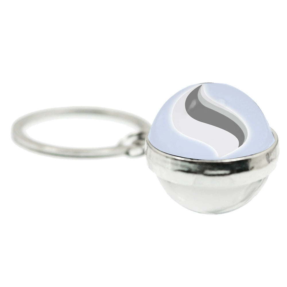 Mega Evolution 20MM Double-Sided Spherical Keychain,A Perfect Gift for Friends and Family,010