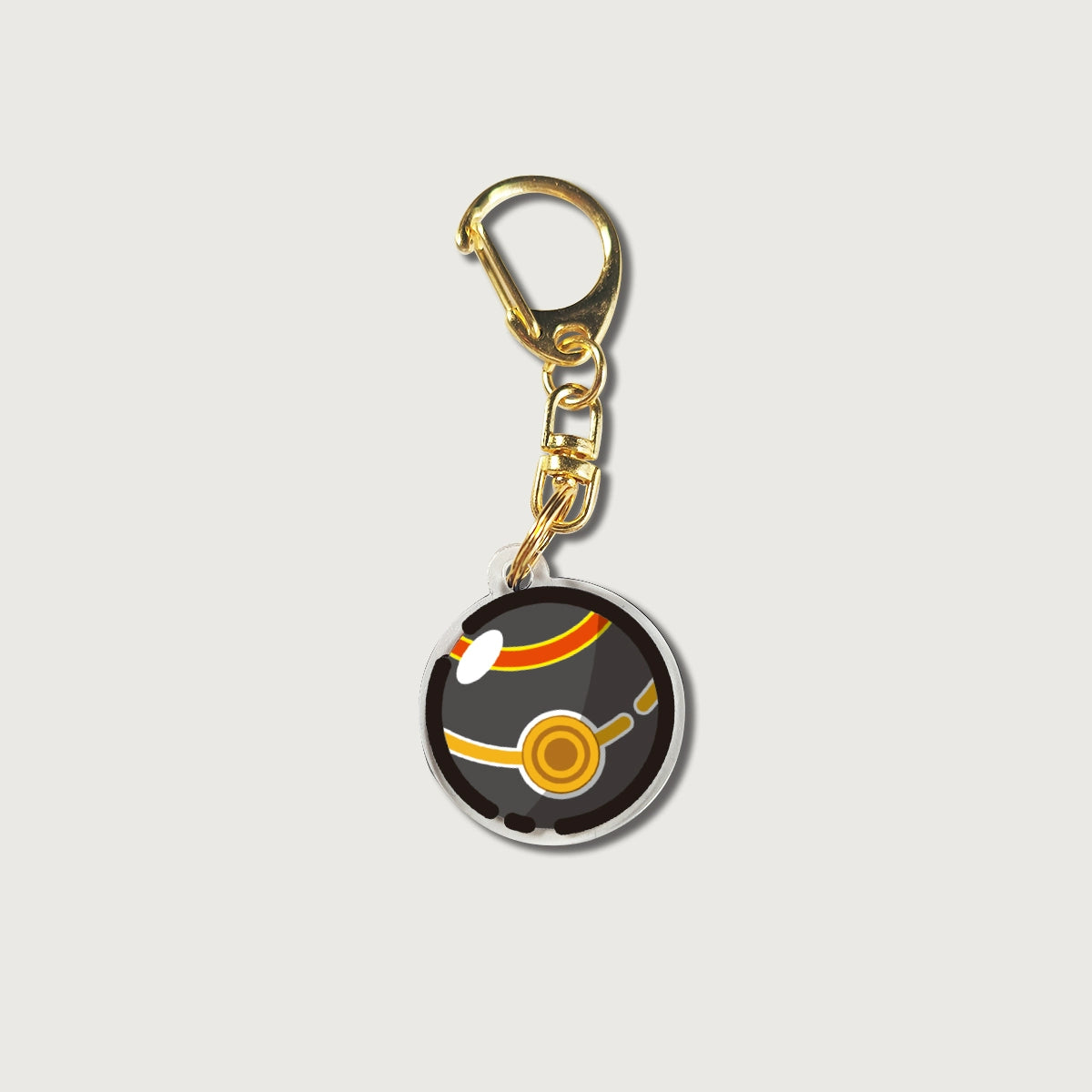 Pokémon Poké Ball Keychain - Double-Sided Acrylic DIY Cartoon Anime Creative Accessory,006