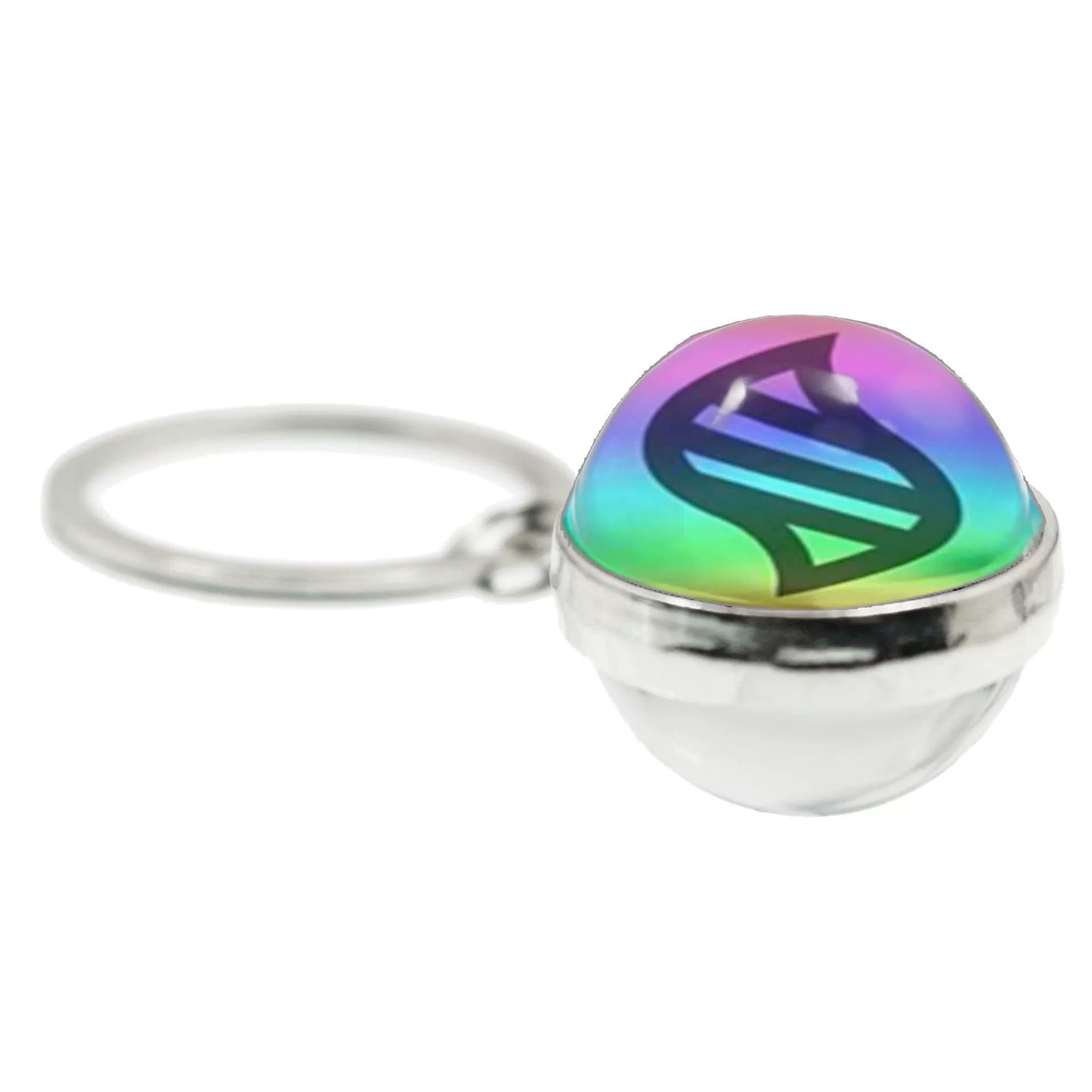 Mega Evolution 20MM Double-Sided Spherical Keychain,A Perfect Gift for Friends and Family,010