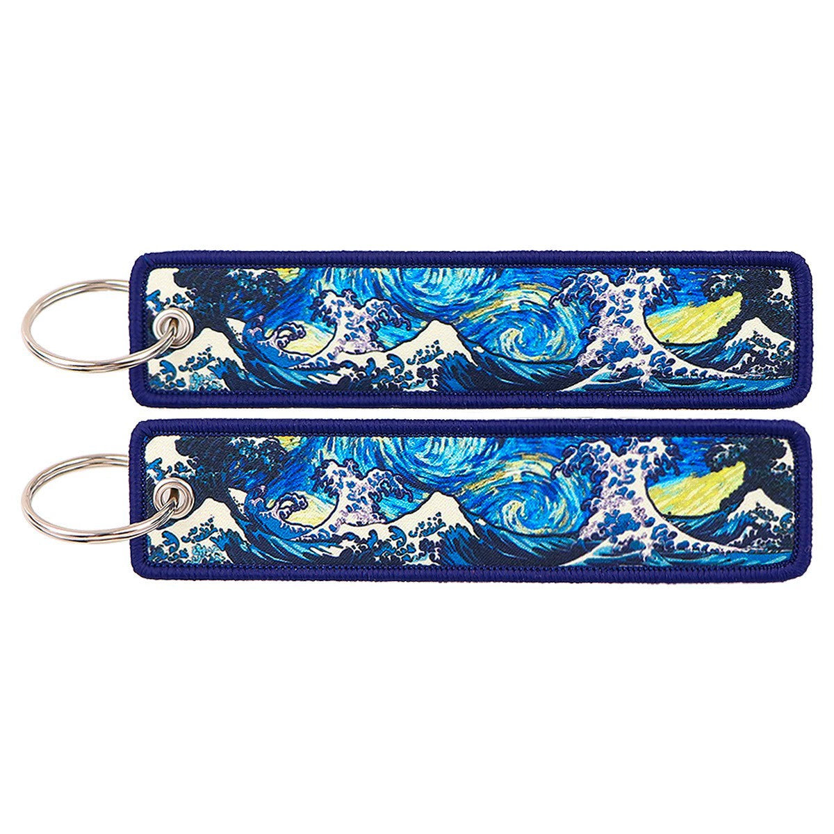 Cartoon Animal Eagle Beak Keychain Pendant,Japanese Style Wave Jacquard Keychain,Keychain with Traditional Chinese Style Lanyard Decoration,015