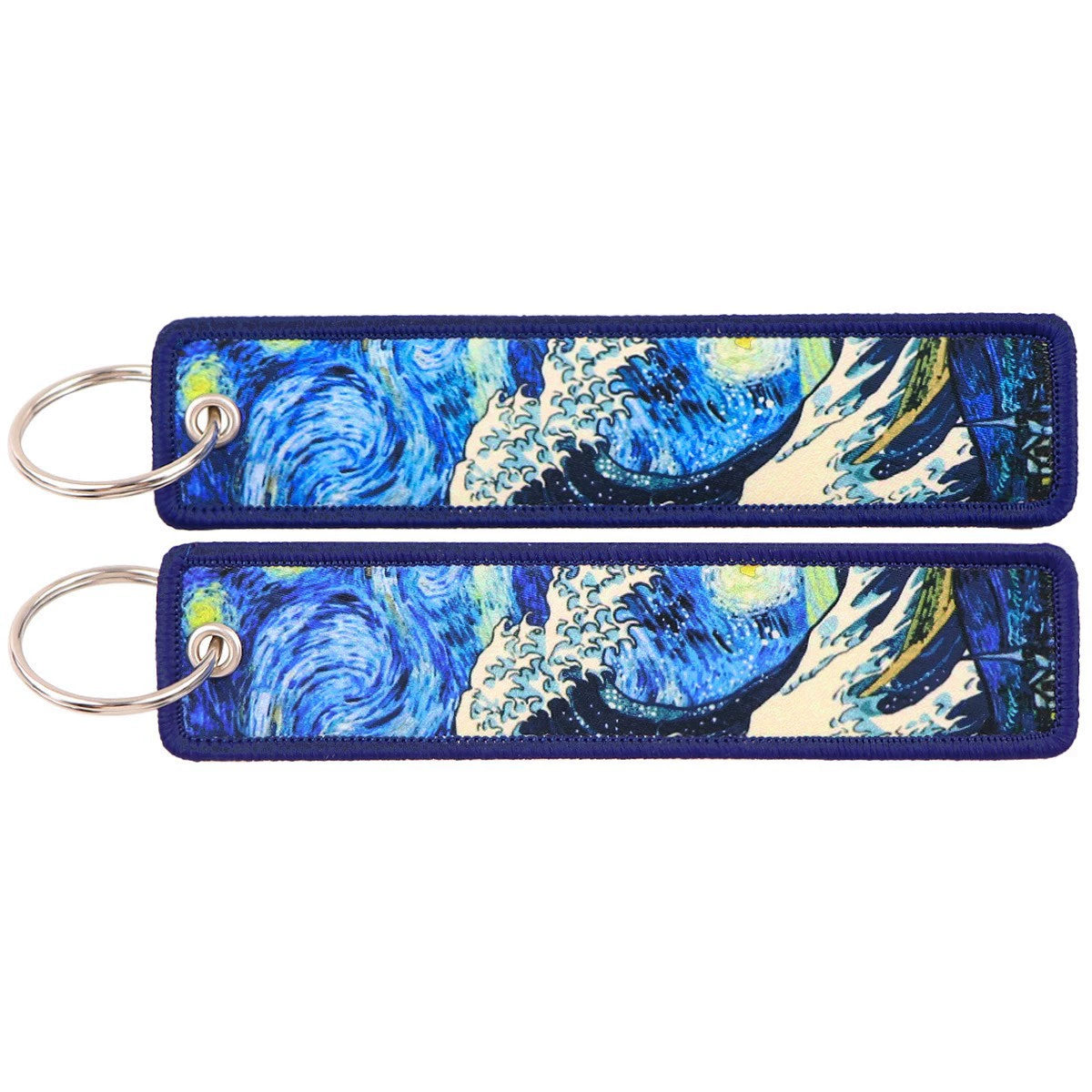 Cartoon Animal Eagle Beak Keychain Pendant,Japanese Style Wave Jacquard Keychain,Keychain with Traditional Chinese Style Lanyard Decoration,015