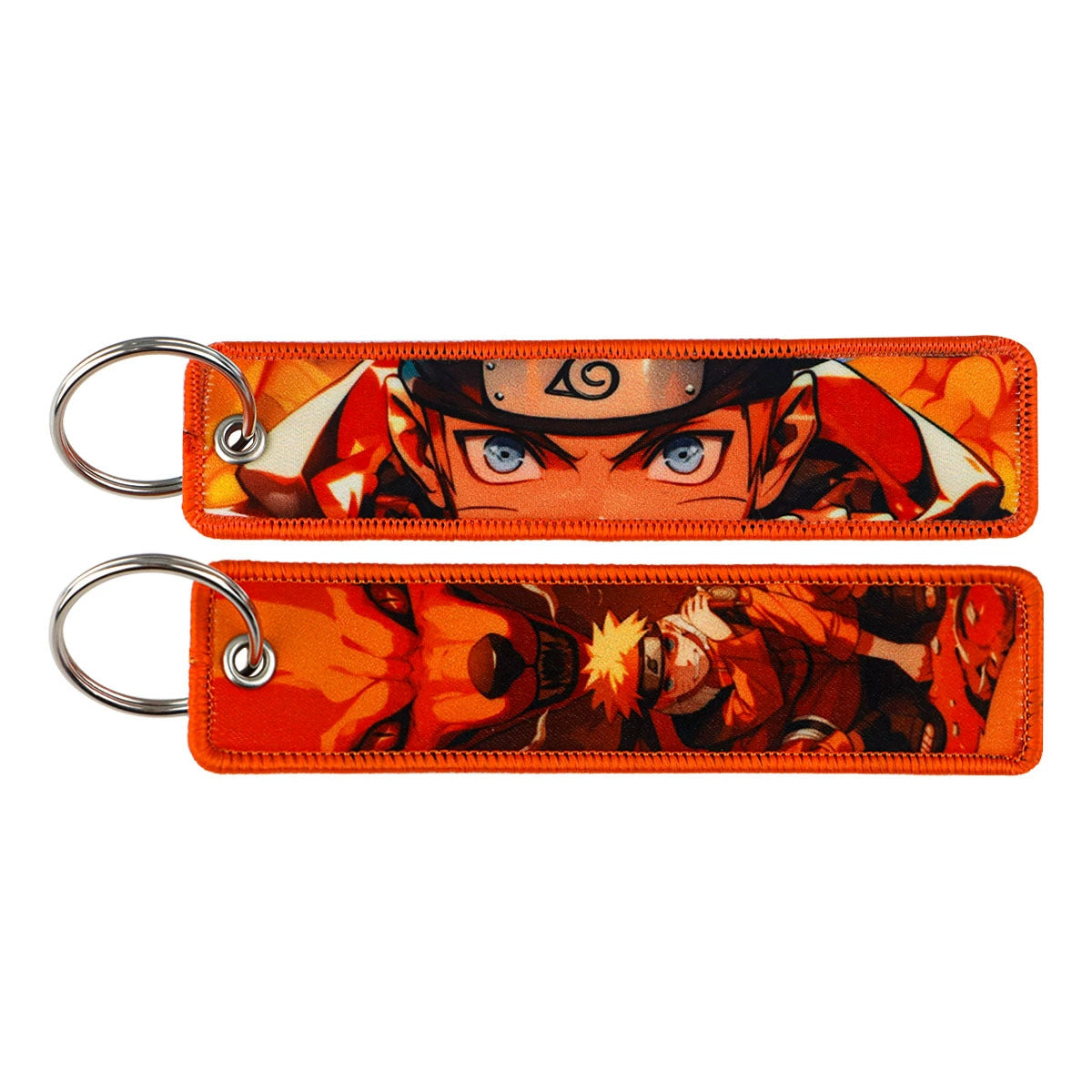 Naruto Akatsuki Cloud Keychain – Embroidered Anime Fabric Key Ring for Fans,Cosplay,and Backpacks,027