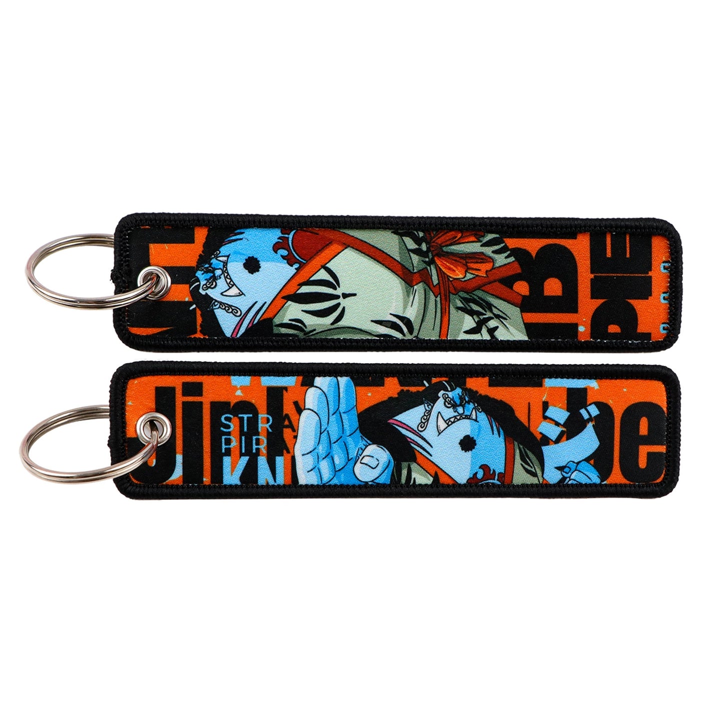 One Piece Luffy Woven Label Keychain, Zoro Cartoon Keychain, Bag Pendant Accessory,018