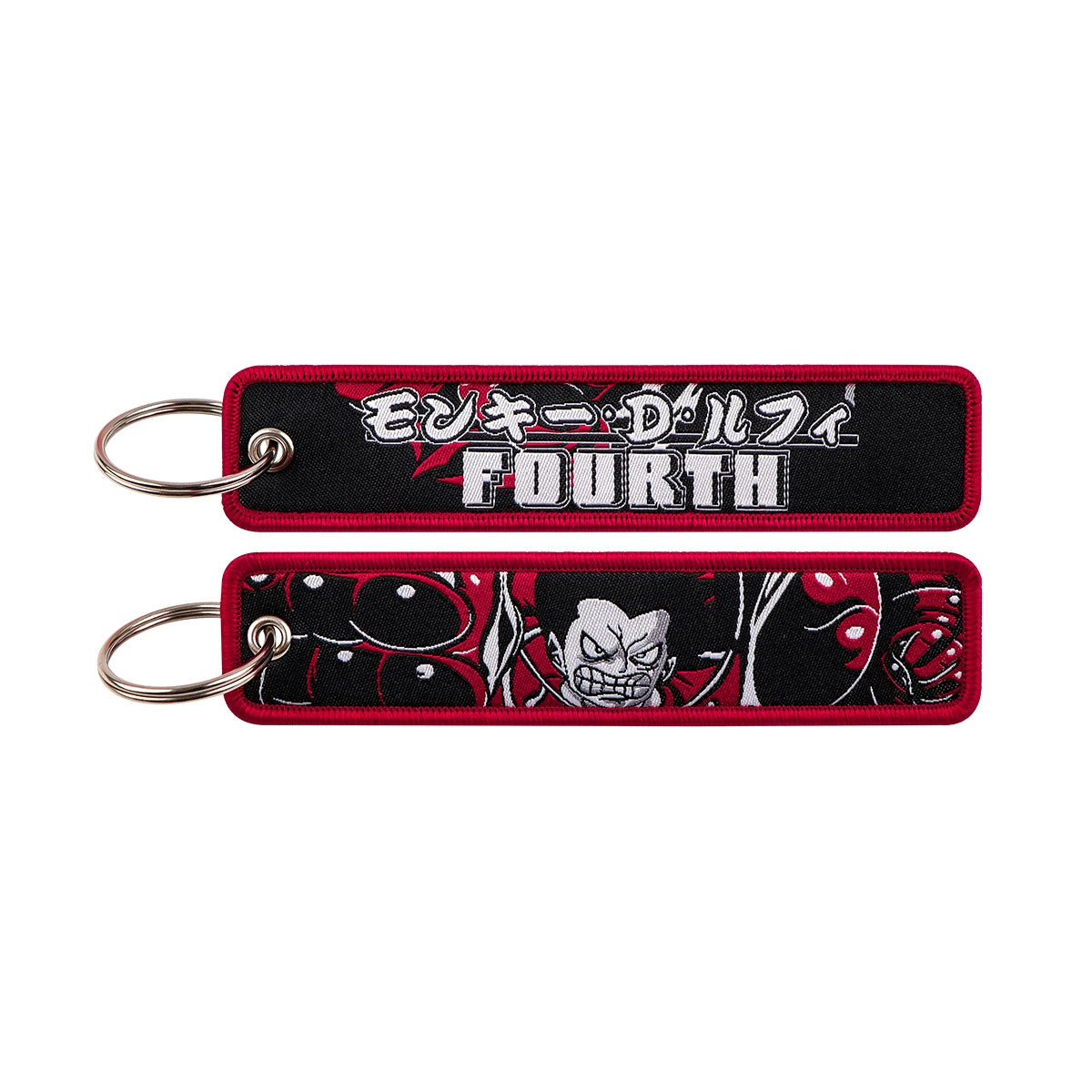One Piece Luffy Woven Label Keychain, Zoro Cartoon Keychain, Bag Pendant Accessory,018