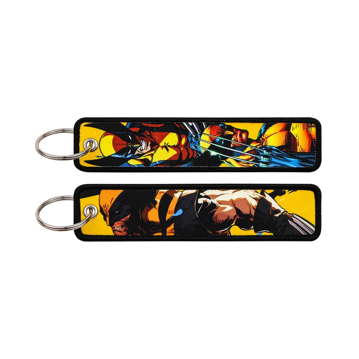 Cartoon Hero Lanyard Keychain – Woven Fabric ID Badge Holder for Students & Office Use,028