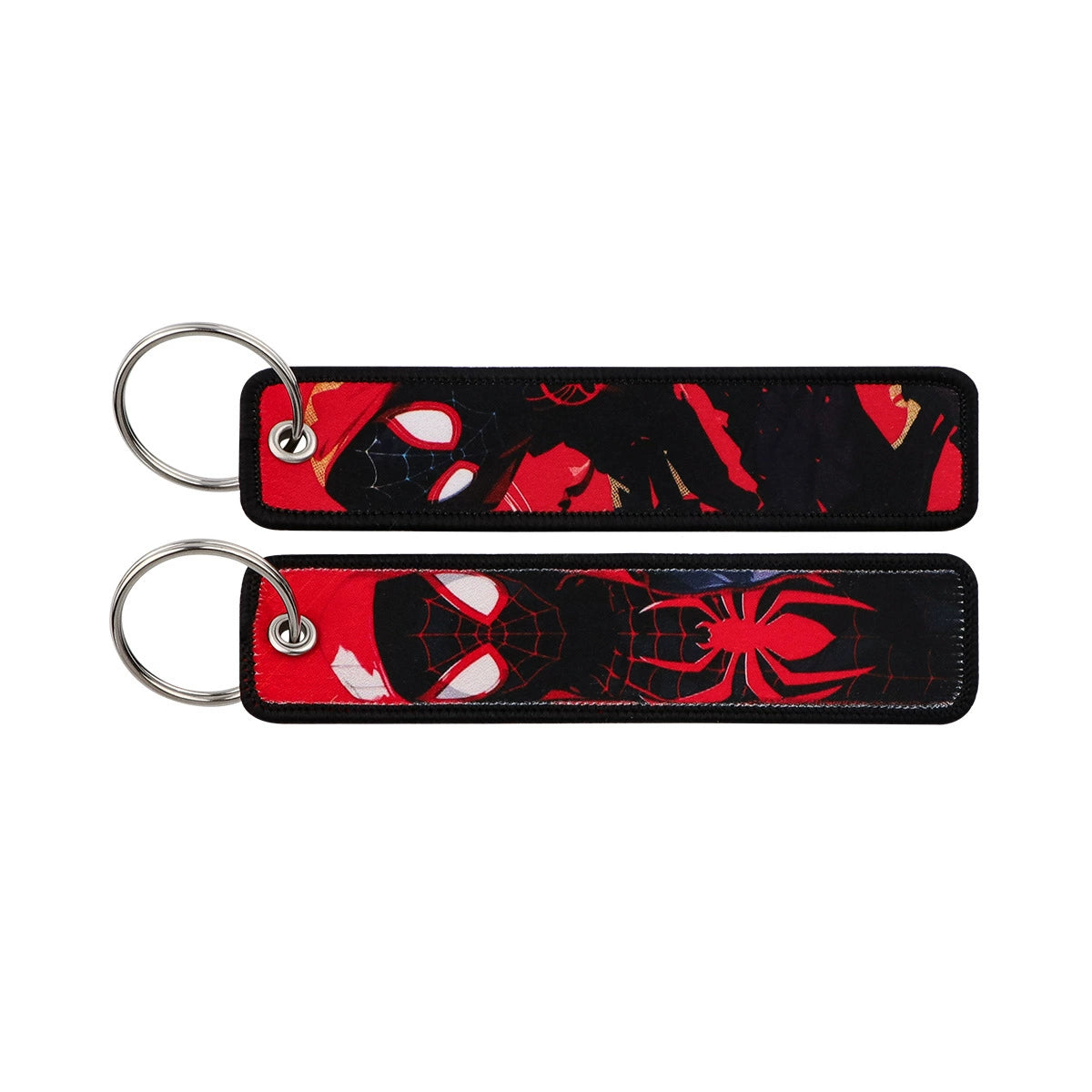 Cartoon Hero Lanyard Keychain – Woven Fabric ID Badge Holder for Students & Office Use,028