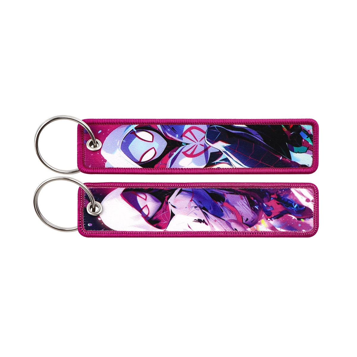 Cartoon Hero Lanyard Keychain – Woven Fabric ID Badge Holder for Students & Office Use,028