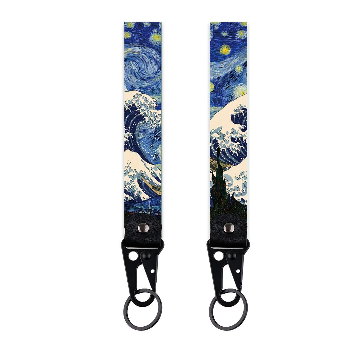 Cartoon Animal Eagle Beak Keychain Pendant,Japanese Style Wave Jacquard Keychain,Keychain with Traditional Chinese Style Lanyard Decoration,015
