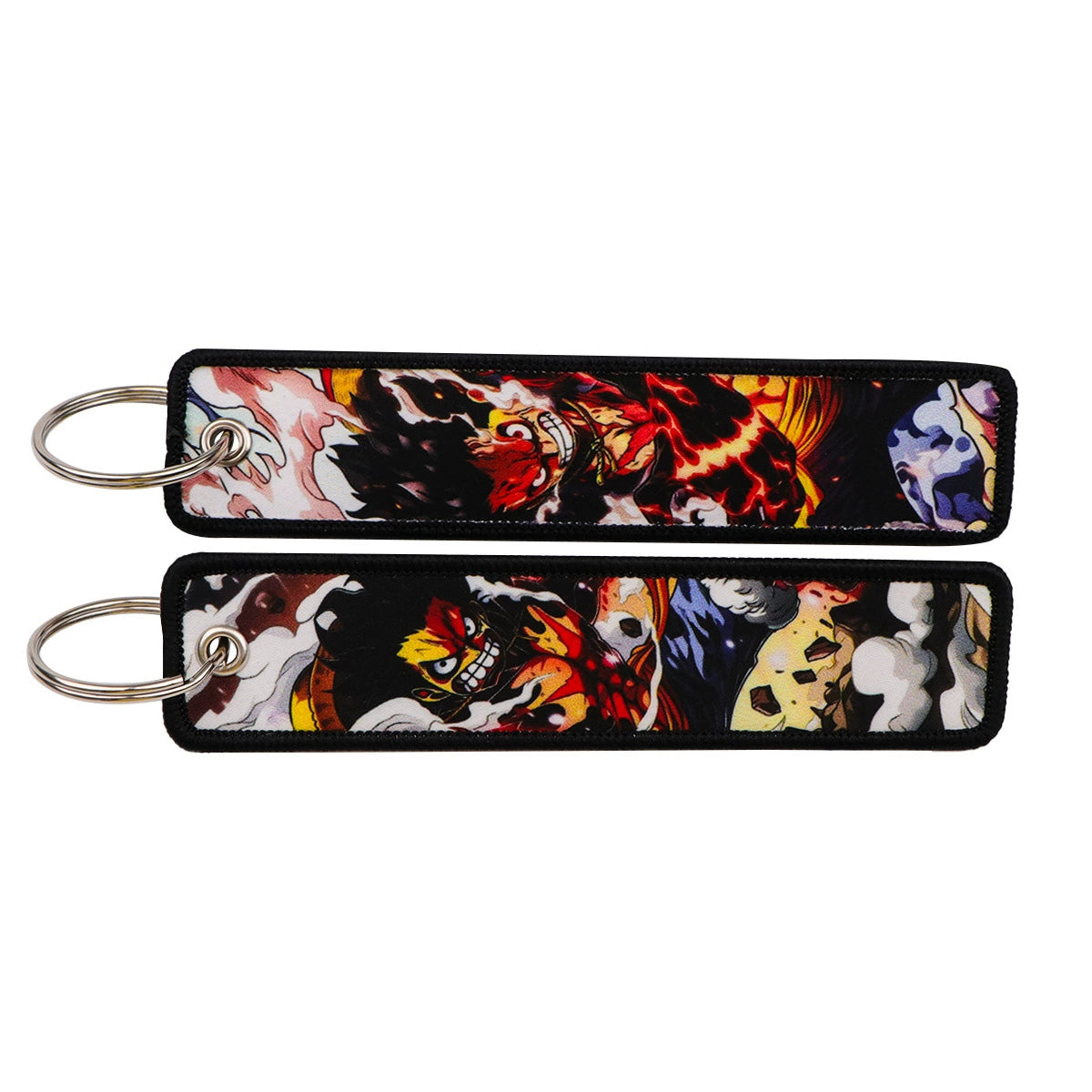 One Piece Luffy Woven Label Keychain, Zoro Cartoon Keychain, Bag Pendant Accessory,018