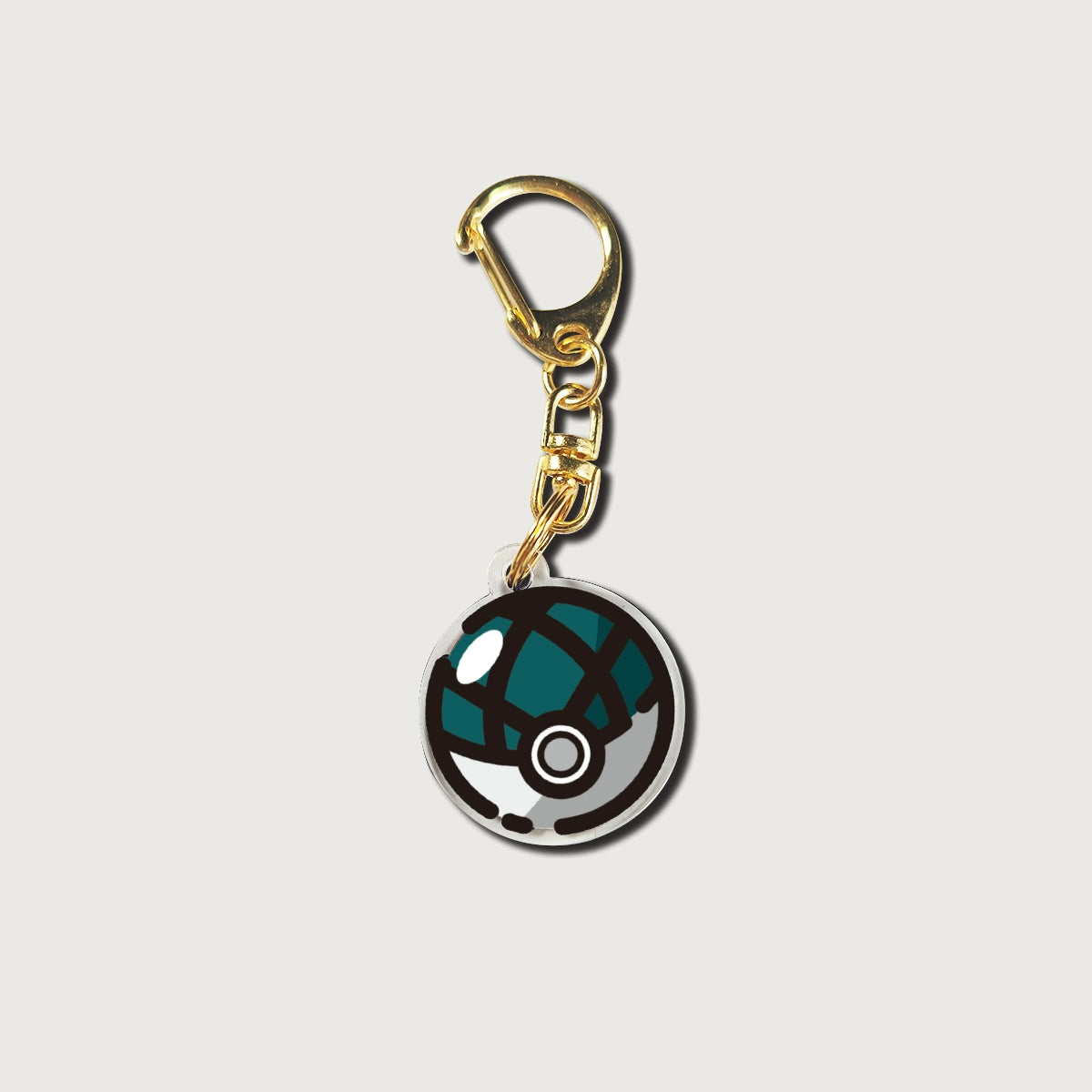 Pokémon Poké Ball Keychain - Double-Sided Acrylic DIY Cartoon Anime Creative Accessory,006