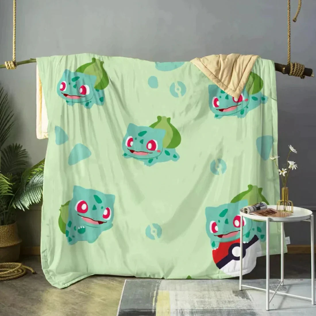 Bulbasaur B Cooling Blanket,Gift For Pokémon Lovers,P-C-761