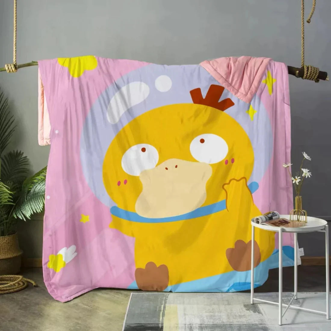 Psyduck Cooling Blanket,Gift For Pokémon Lovers,P-C-763