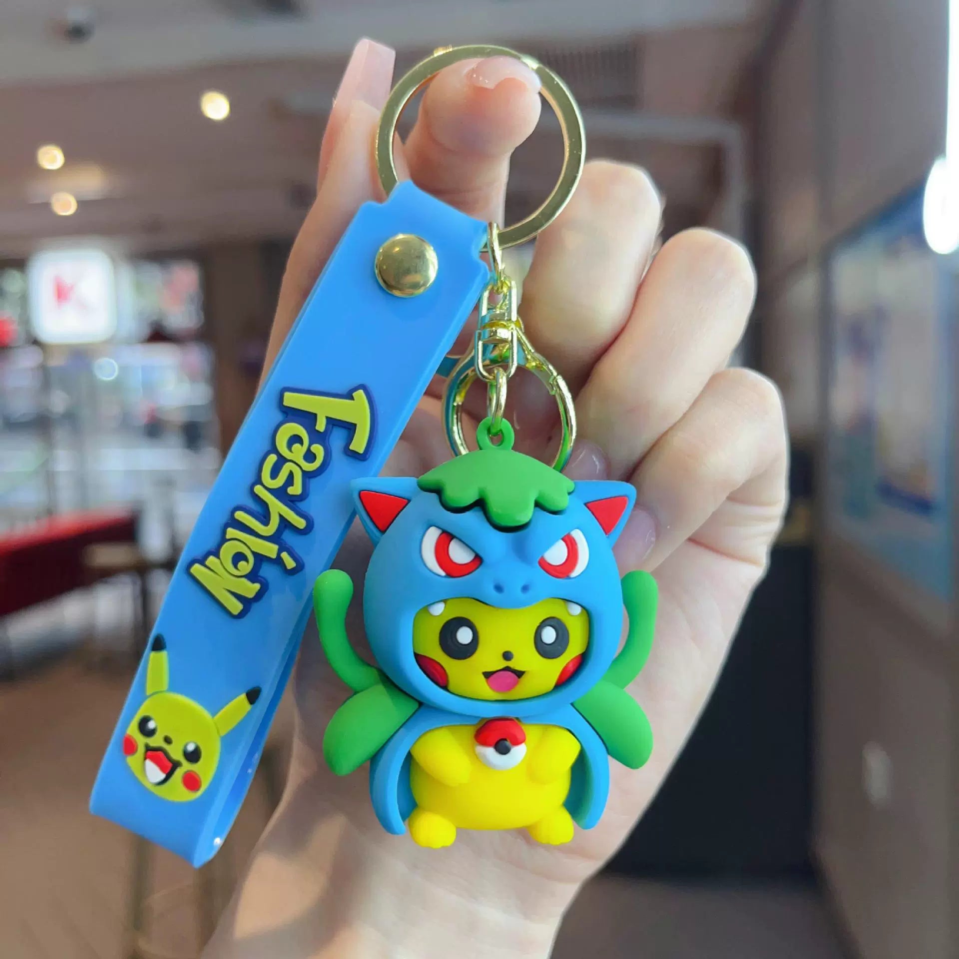 Cute Pikachu Cosplay Keychain,Decorative Bag Charm Gift for Friends,009