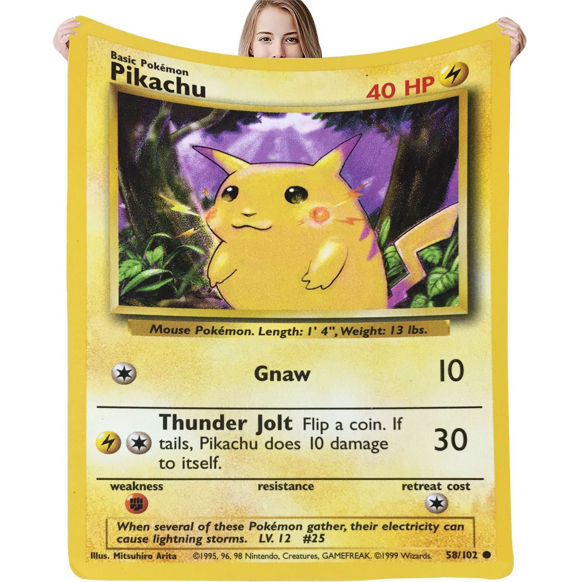 Pokémon Fleece Blanket Digital Printed Throw Blanket,B-C-1039