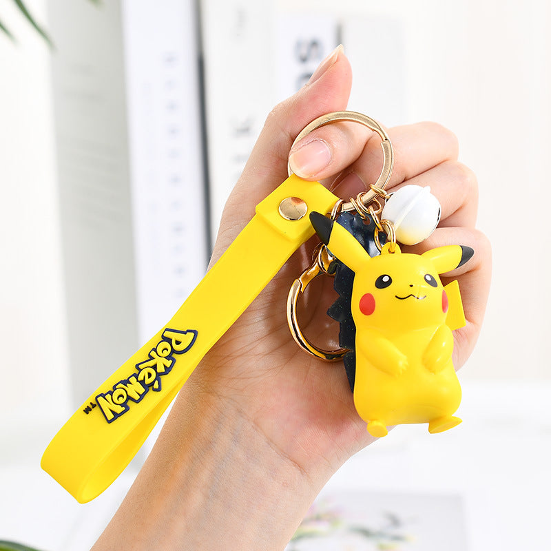 Pokémon 3D PVC Keychain - Cute Anime Collectible,Perfect Gift for Fans,003