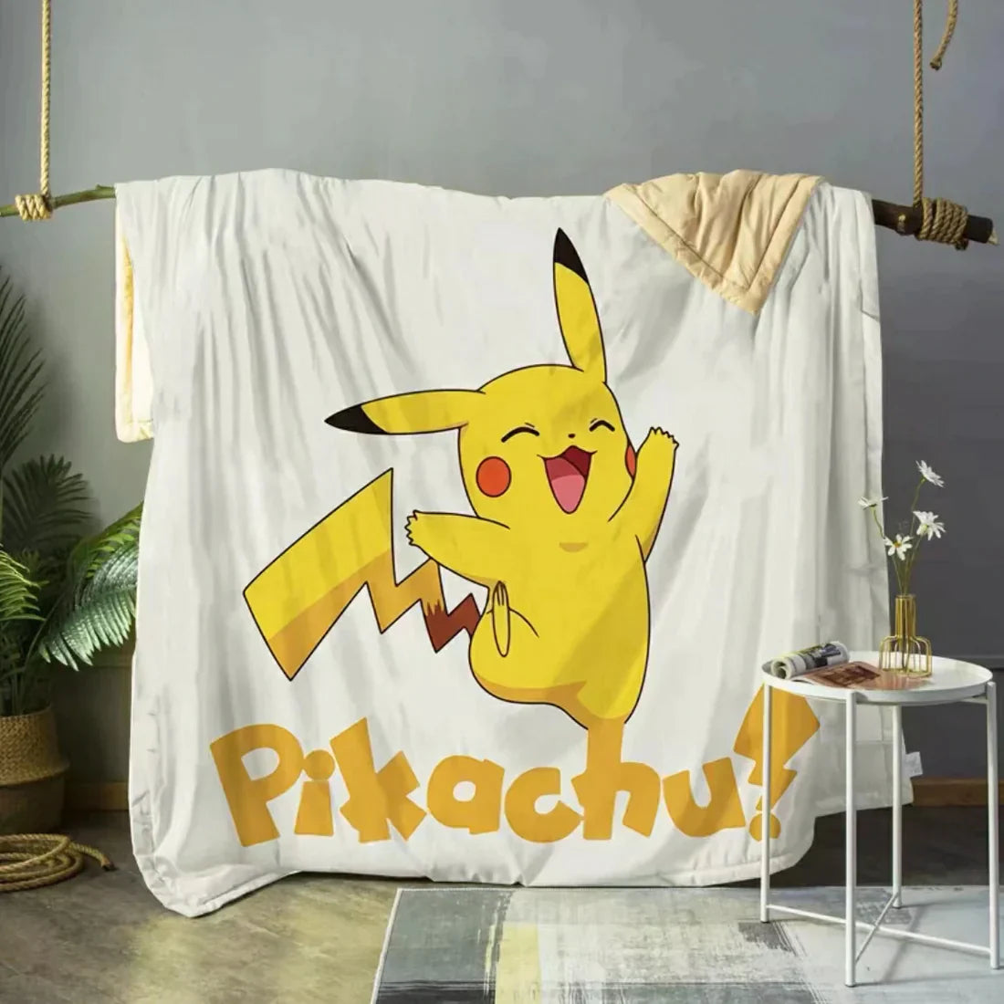 Super Soft & Adorable Pokémon Plush Throw Blanket – Cozy,Vibrant,and Perfect for Fans of All Ages,B-C-766