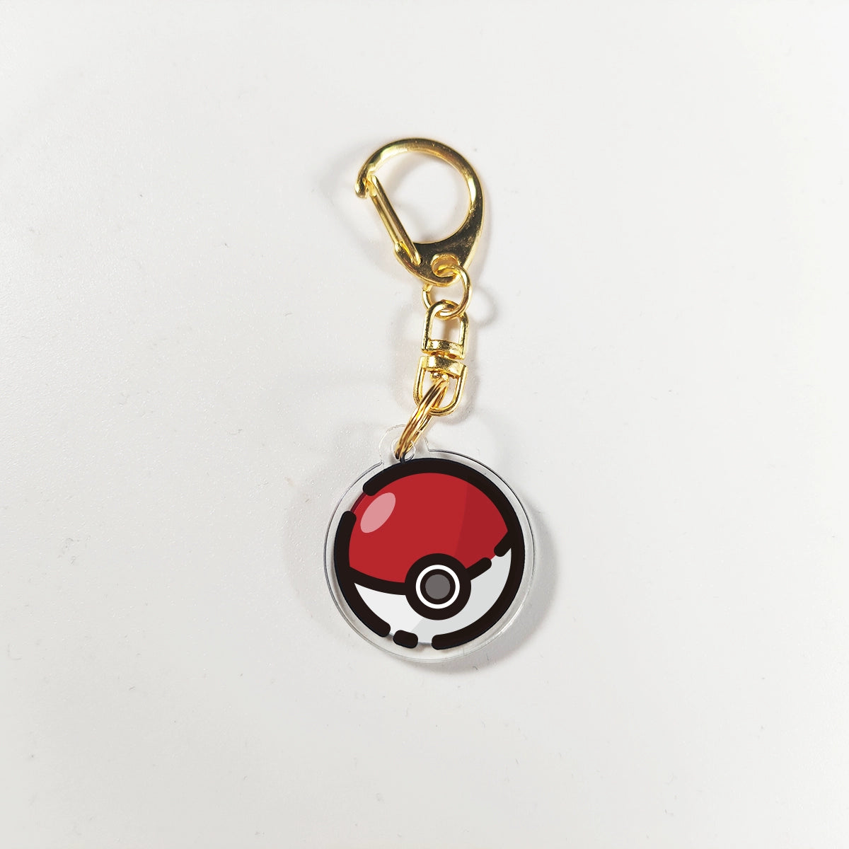 Pokémon Poké Ball Keychain - Double-Sided Acrylic DIY Cartoon Anime Creative Accessory,006