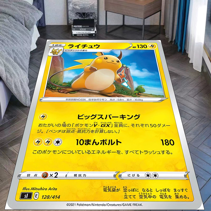 Pokémon Pikachu,Raichu,and Alolan Raichu Electric-Type Throw Blanket,Ultra Soft and Cozy,Perfect for Pokémon Fans,B-C-1076