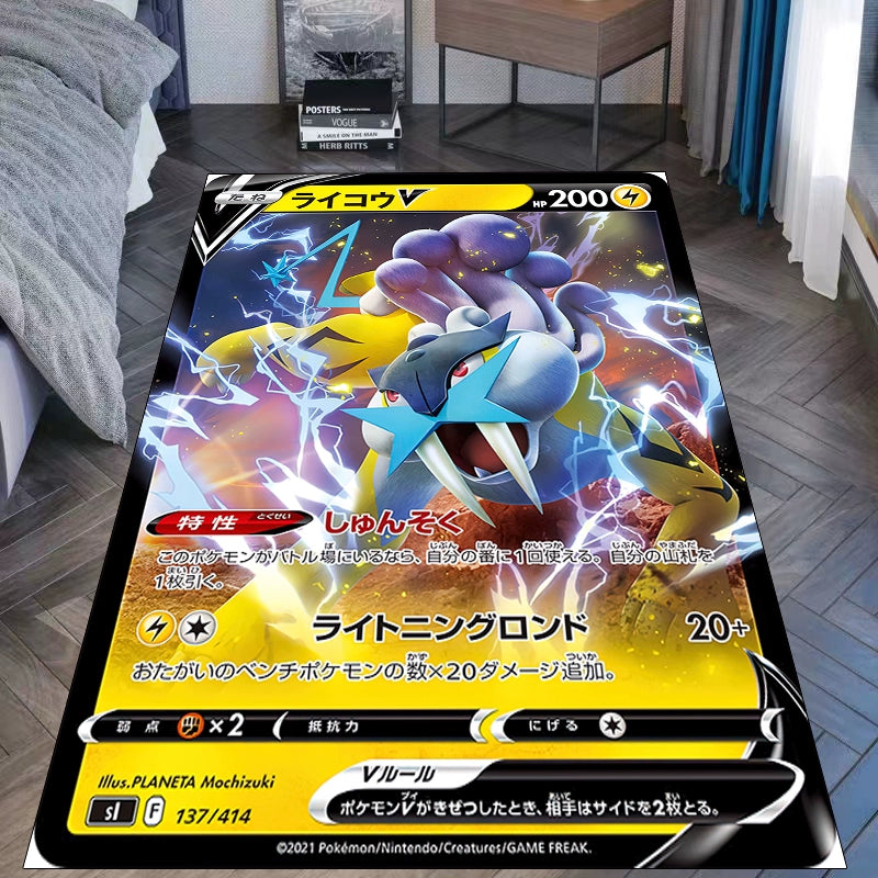 Horsea,Raikou,and Morpeko Anime Throw Blanket,Soft and Cozy,Perfect for Anime Fans,B-C-1084