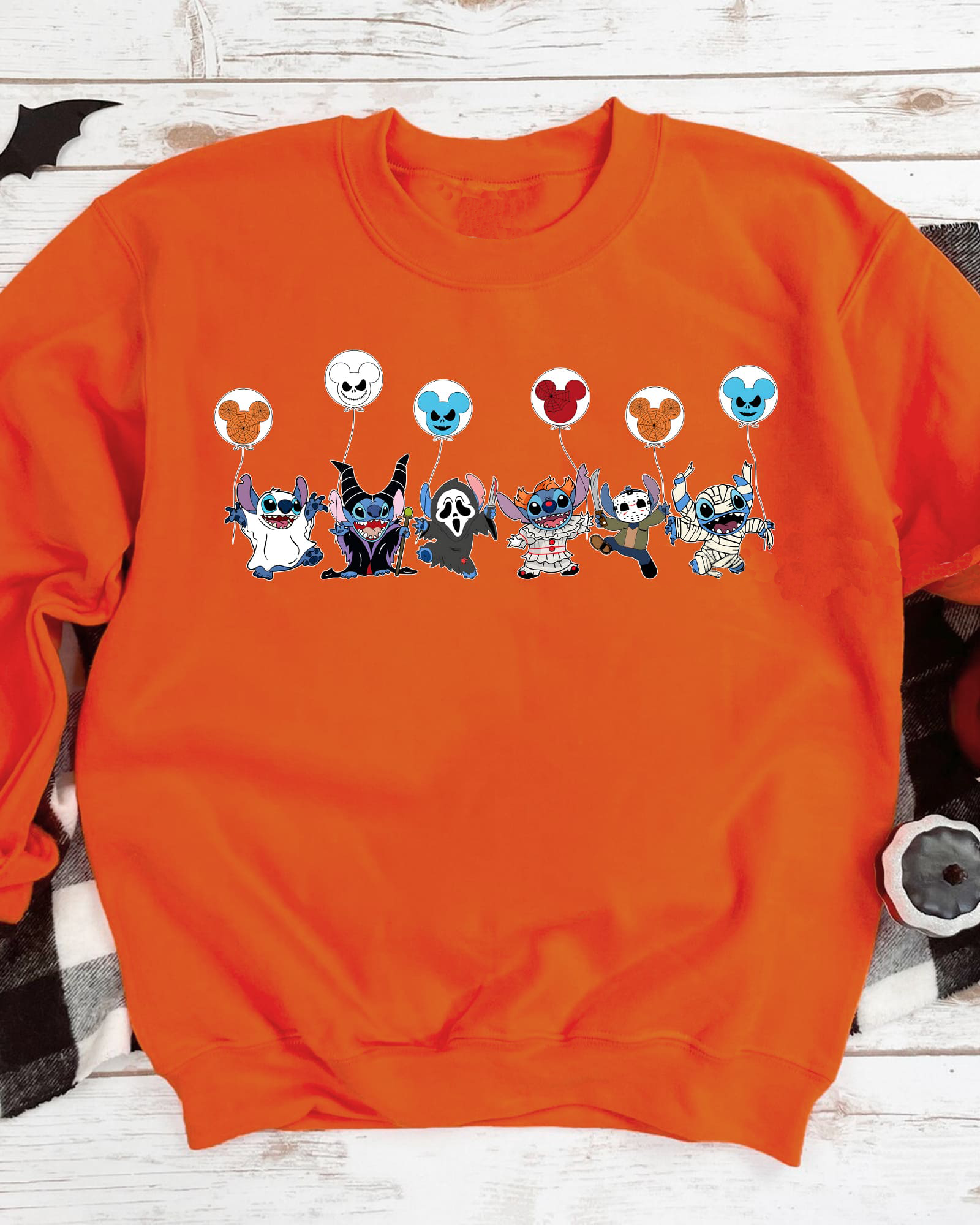 Cute and Whimsical Halloween Stitch T-Shirt,Crewneck,Hoodie For Gift,H-C-142