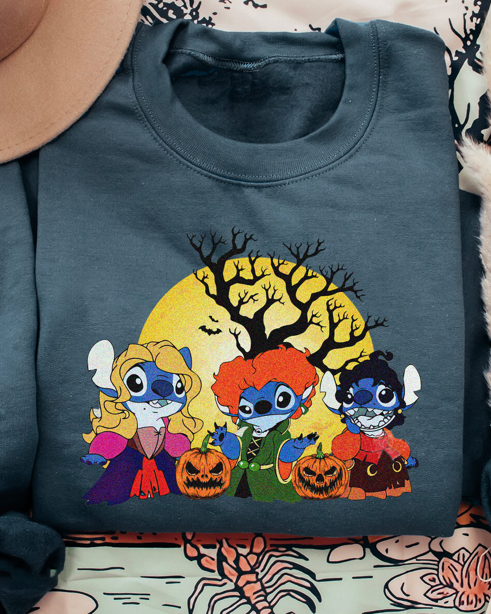 Hocus Pocus Stitch Spooky Edition T-Shirt,Crewneck,Hoodie,H-C-135