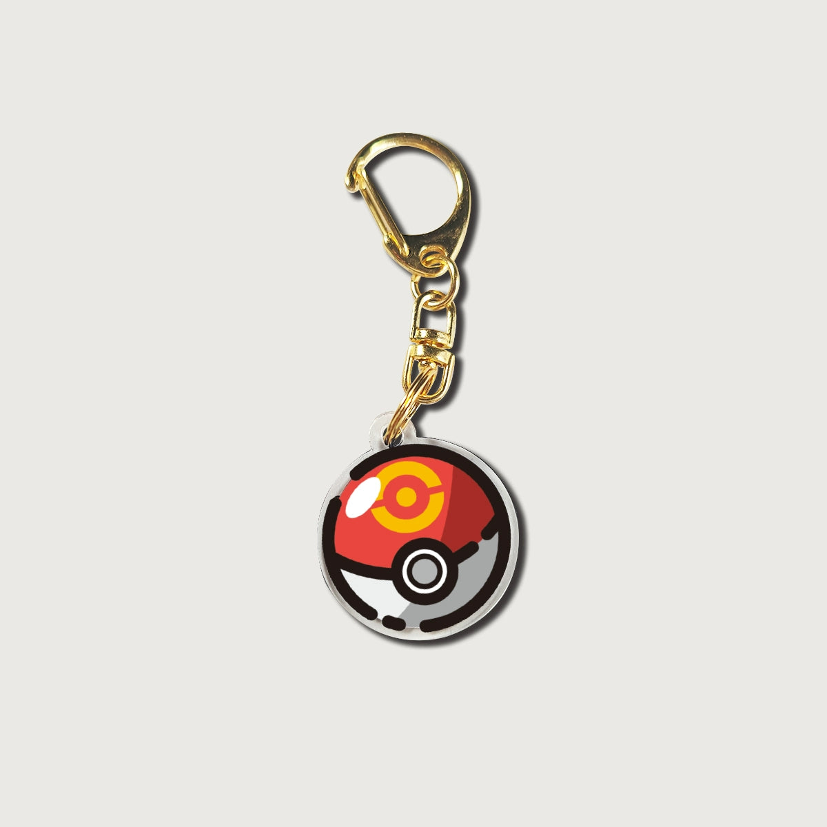 Pokémon Poké Ball Keychain - Double-Sided Acrylic DIY Cartoon Anime Creative Accessory,006