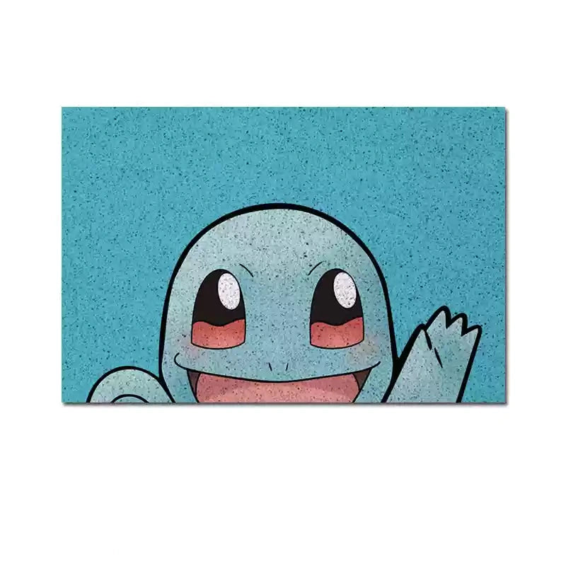 Squirtle Anime Silky Loop Entrance Mat,Perfect for Fans,B-C-1089