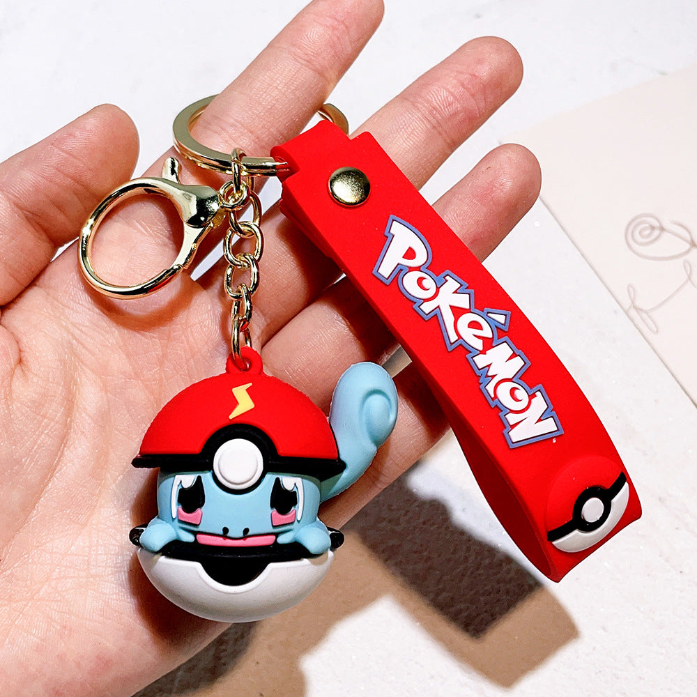 Creative Pokémon Poké Ball PVC Keychain,Cute Pokémon Pendant Anime Merchandise Fan Gift,004