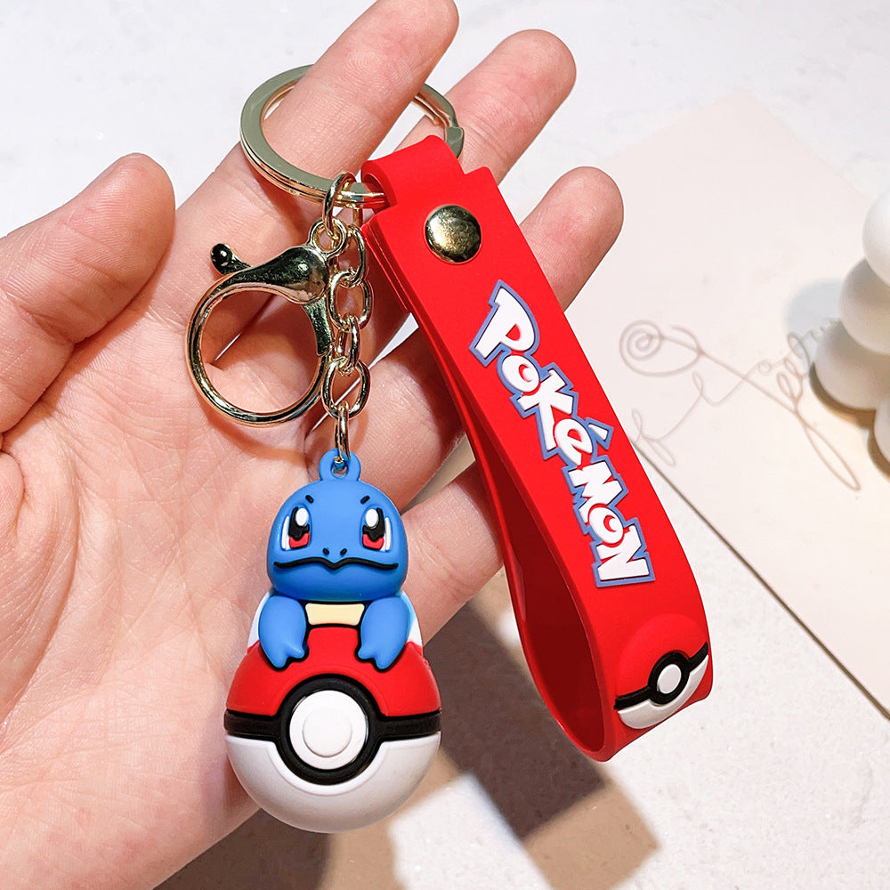 Creative Pokémon Poké Ball PVC Keychain,Cute Pokémon Pendant Anime Merchandise Fan Gift,004