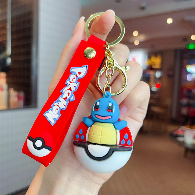 Creative Pokémon Poké Ball PVC Keychain,Cute Pokémon Pendant Anime Merchandise Fan Gift,004