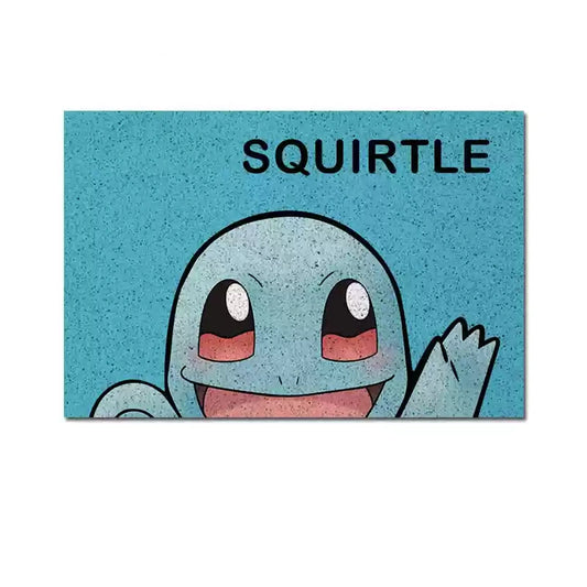 Squirtle Anime Silky Loop Entrance Mat,Perfect for Fans,B-C-1089