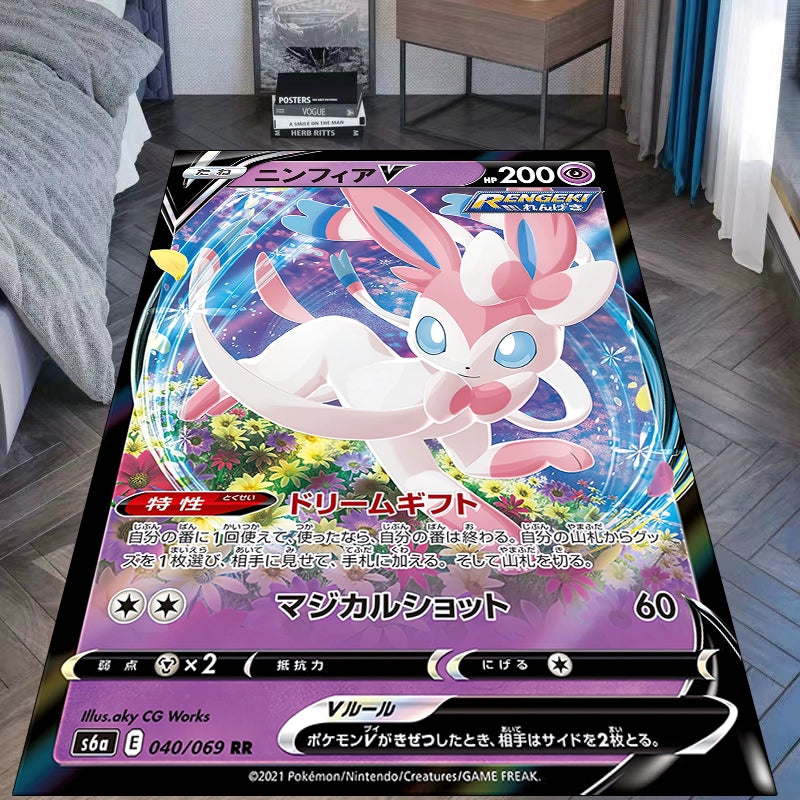 Eevee Evolution Blanket–Featuring Ice,Fairy,and Psychic Types,a Must-Have for Fans,B-C-1074