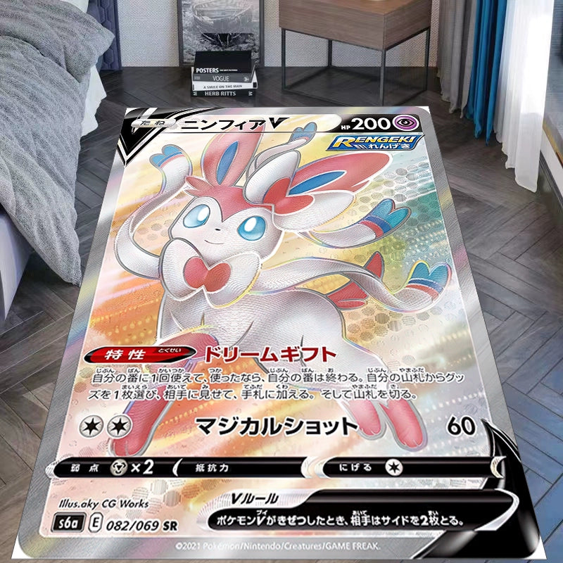 Eevee Evolution Blanket–Featuring Ice,Fairy,and Psychic Types,a Must-Have for Fans,B-C-1074