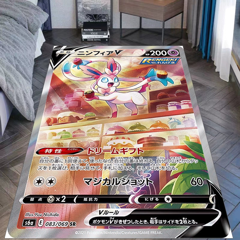 Eevee Evolution Blanket–Featuring Ice,Fairy,and Psychic Types,a Must-Have for Fans,B-C-1074