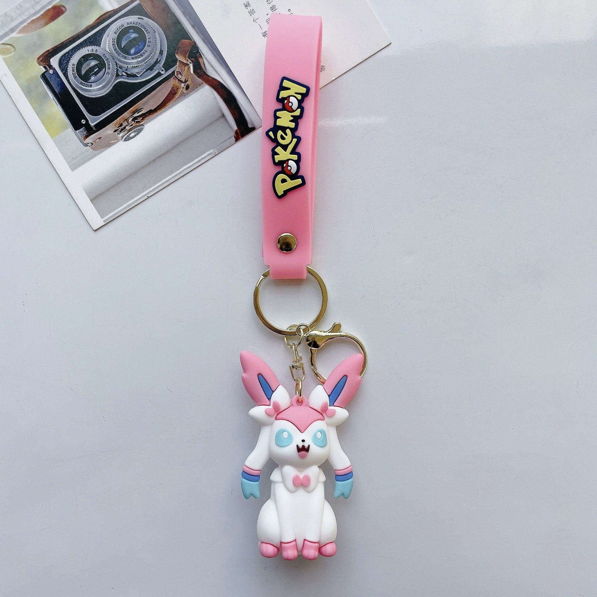 Pokémon 3D PVC Keychain - Cute Anime Collectible,Perfect Gift for Fans,003