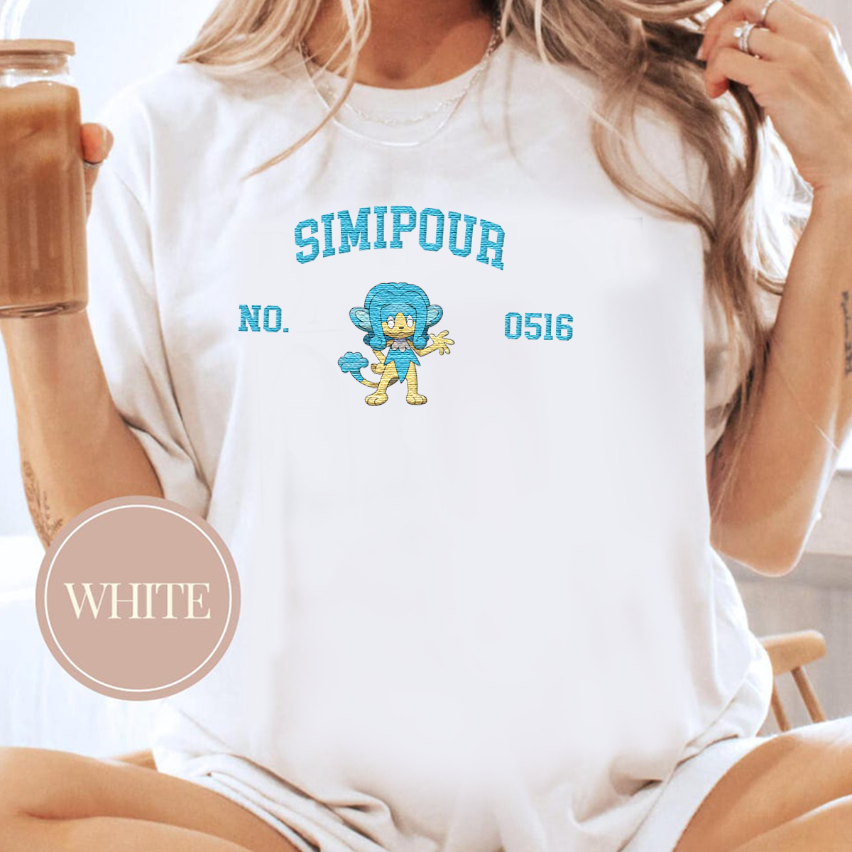 Simipour Adorable Anime-Themed Embroidered T-Shirt,Crewneck,Hoodie-Trendy Versatile and a Thoughtful Gift for Friends,H-C-1659