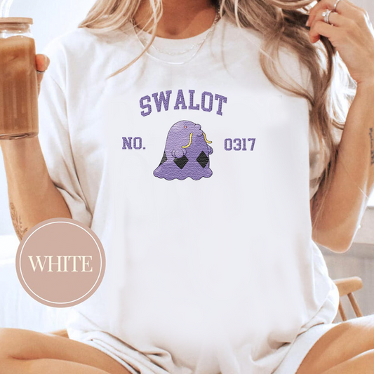 Swalot Adorable Anime-Themed Embroidered T-Shirt,Crewneck,Hoodie-Trendy Versatile and a Thoughtful Gift for Friends,H-C-1469