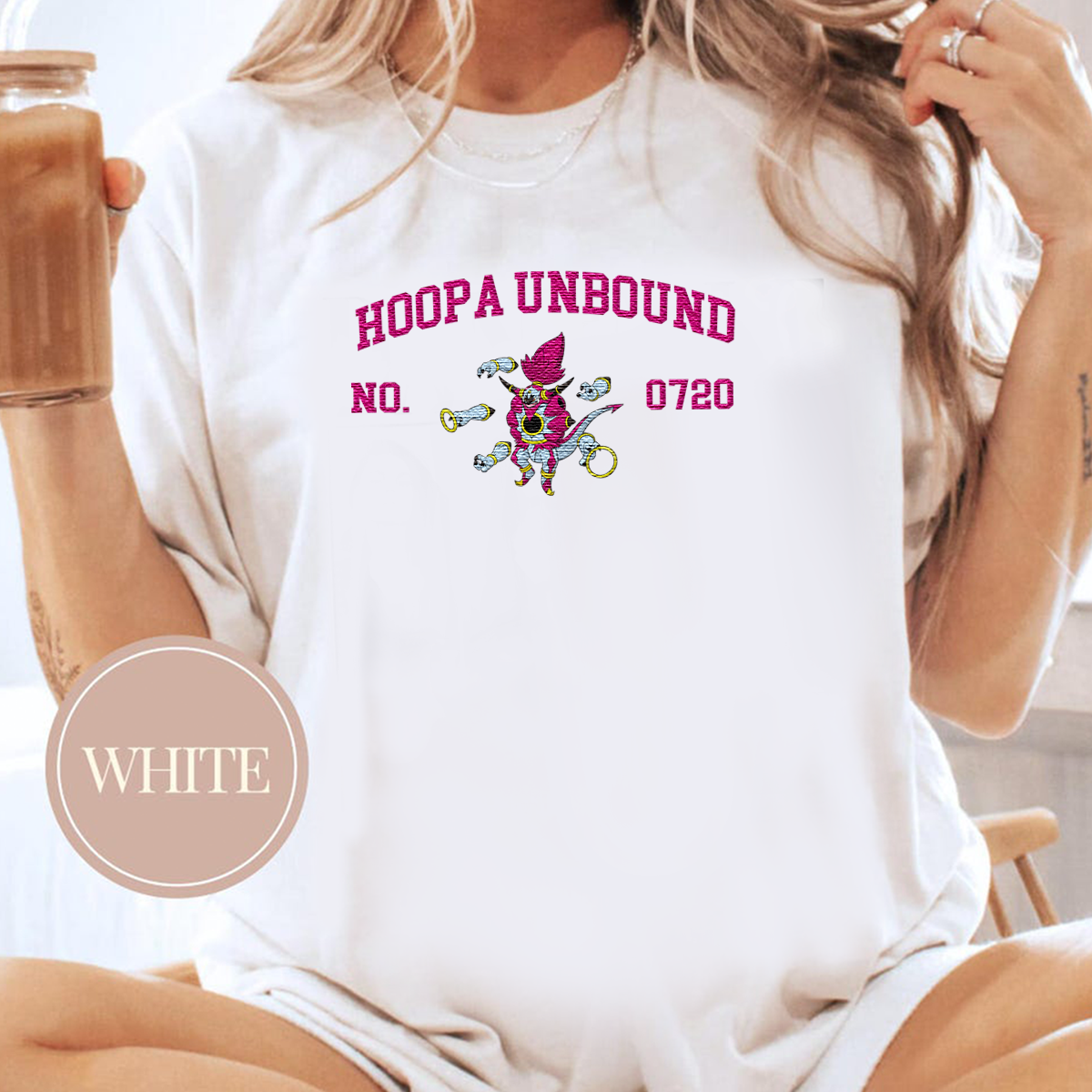 Hoopa Unbound Anime Characters Embroidered Unisex T-Shirt,Crewneck,Hoodie For Gift,H-C-1334