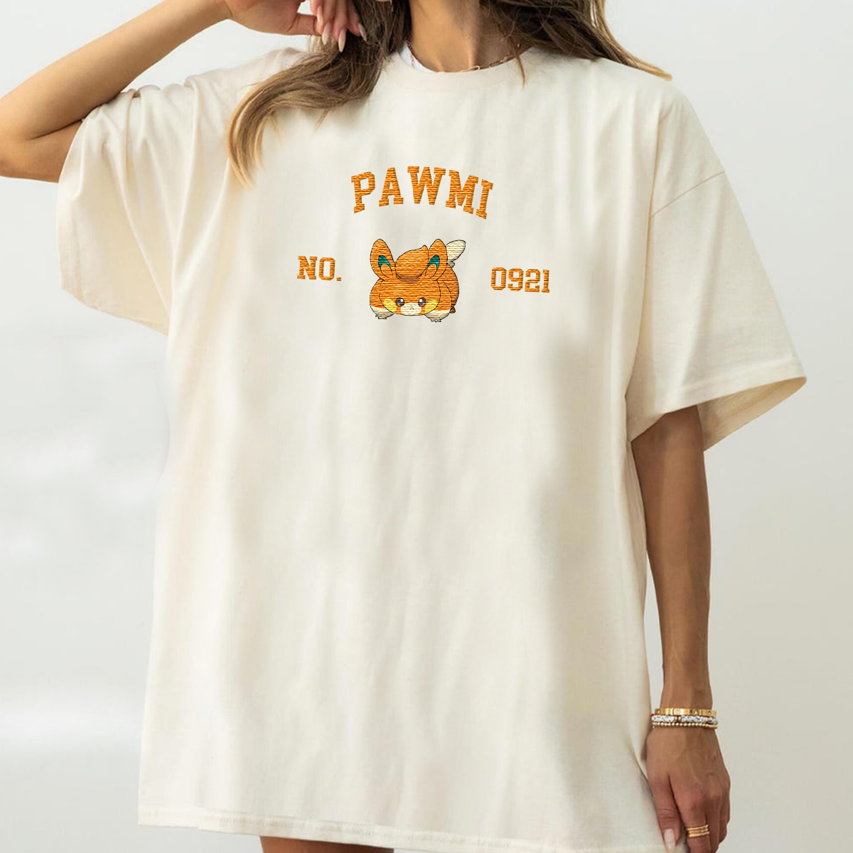 Pawmi Anime-Themed Embroidered T-Shirt,Crewneck,Hoodie-Trendy Versatile and a Thoughtful Gift for Friends,H-C-1829