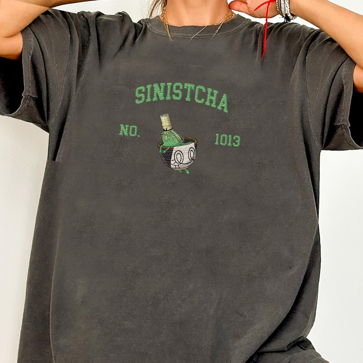 Sinistcha Adorable Anime-Themed Embroidered T-Shirt,Crewneck,Hoodie-Trendy Versatile and a Thoughtful Gift for Friends,H-C-1774