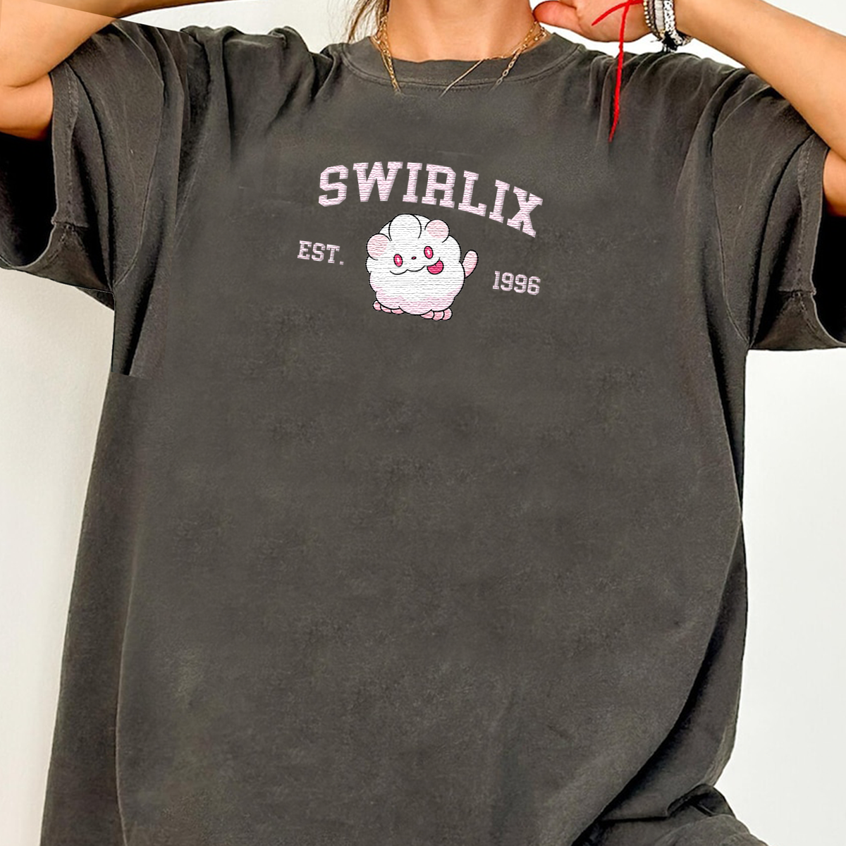 Swirlix Anime Characters Embroidered Unisex T-Shirt,Crewneck,Hoodie For Gift,H-C-1167