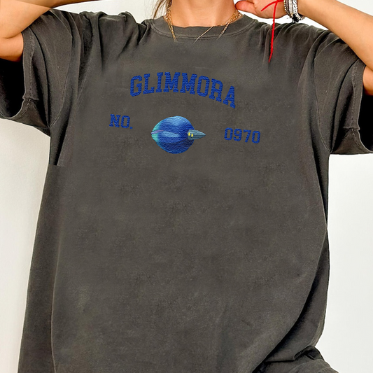 Glimmora Adorable Anime-Themed Embroidered T-Shirt,Crewneck,Hoodie-Trendy Versatile and a Thoughtful Gift for Friends,H-C-1653