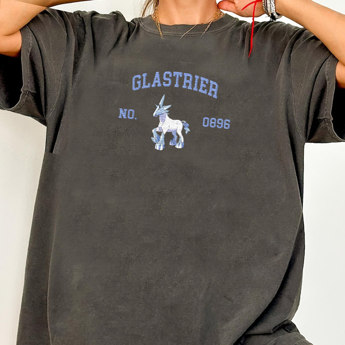 Glastrier Anime-Themed Embroidered T-Shirt,Crewneck,Hoodie-Trendy Versatile and a Thoughtful Gift for Friends,H-C-1819