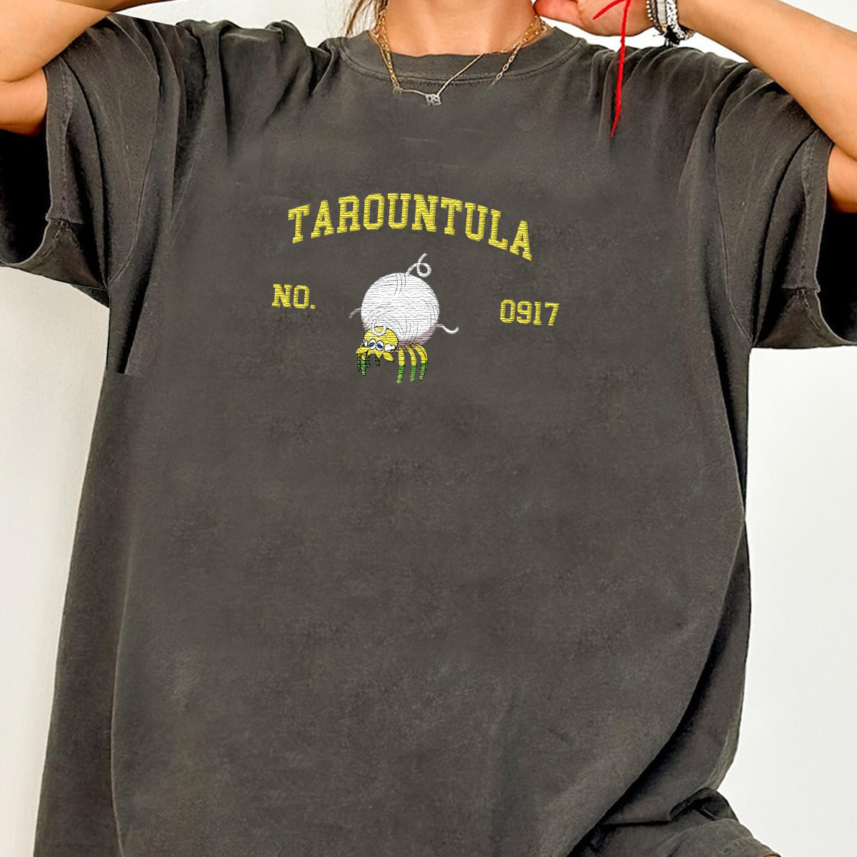 Tarountula Anime-Themed Embroidered T-Shirt,Crewneck,Hoodie-Trendy Versatile and a Thoughtful Gift for Friends,H-C-1835