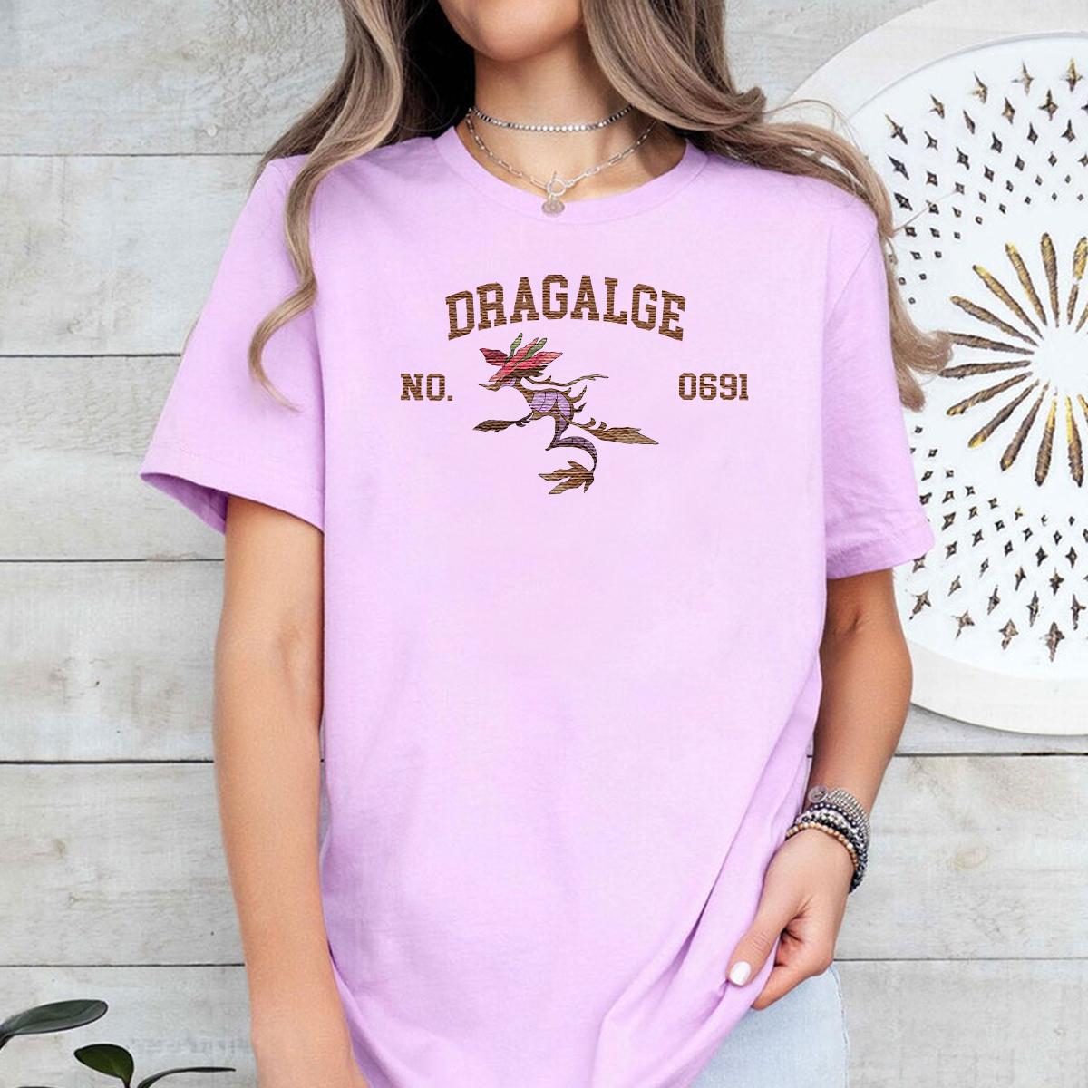 Dragalge Adorable Anime-Themed Embroidered T-Shirt,Crewneck,Hoodie-Trendy Versatile and a Thoughtful Gift for Friends,H-C-1549