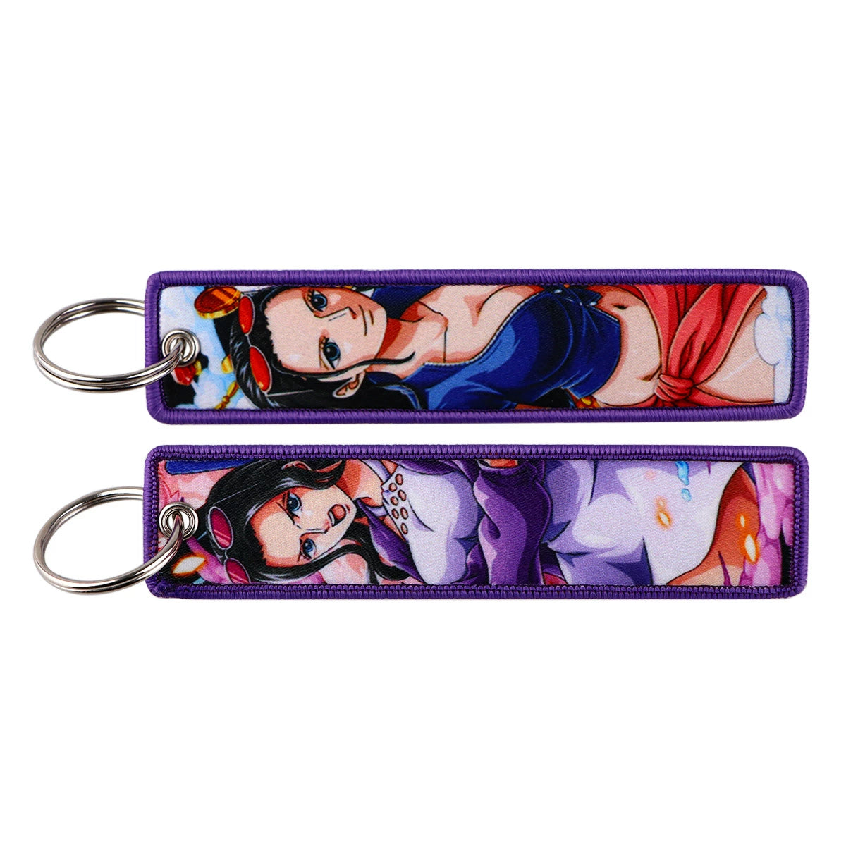 One Piece Luffy Woven Label Keychain, Zoro Cartoon Keychain, Bag Pendant Accessory,018